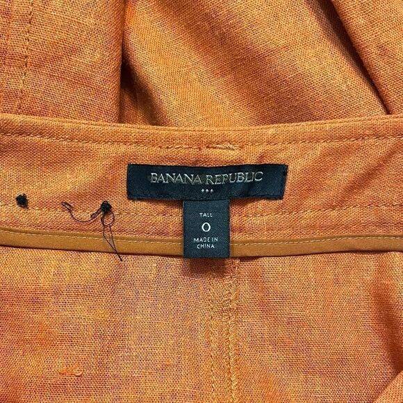 Banana Republic Orange Linen Skirt - Picture 6 of 6